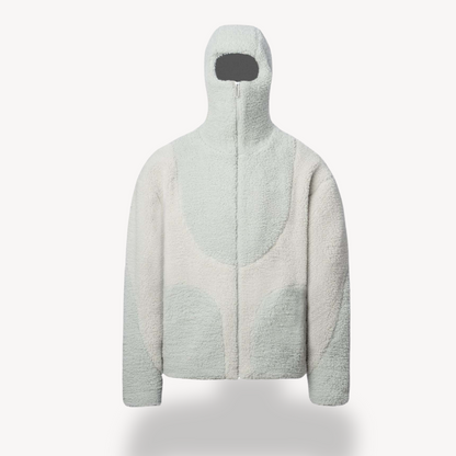 Elarova | Fleece-Kapuzenpullover mit Reißverschluss für Herren – Sherpa-Jacke