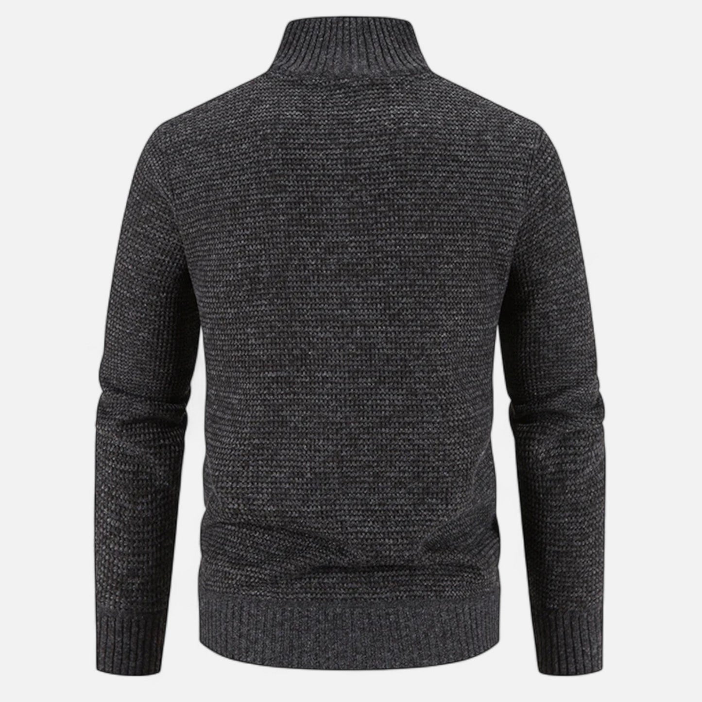 Elarova | Fleece-Patchworkjacke mit Stehkragen für Herren