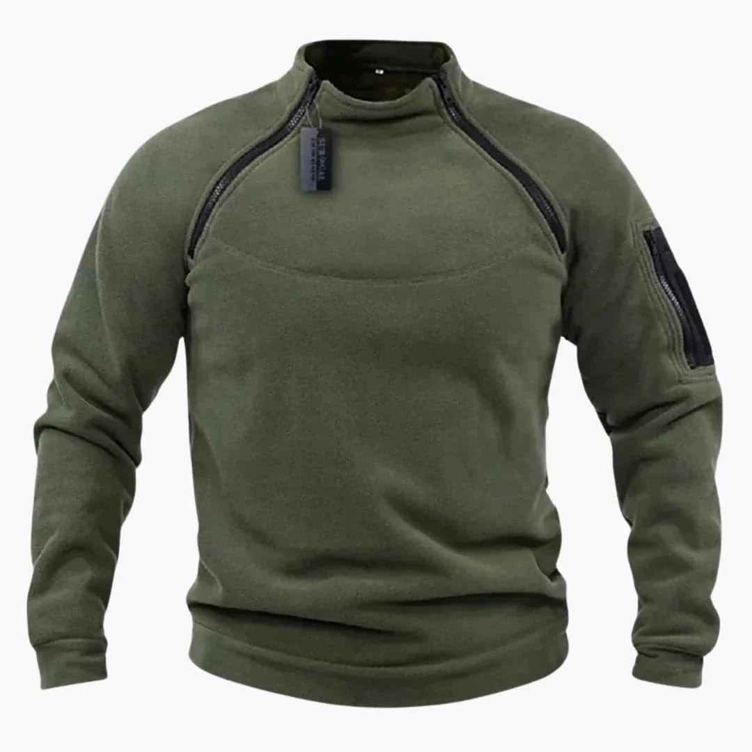 Elarova | Fleece Pullover mit Reißverschluss für Herren
