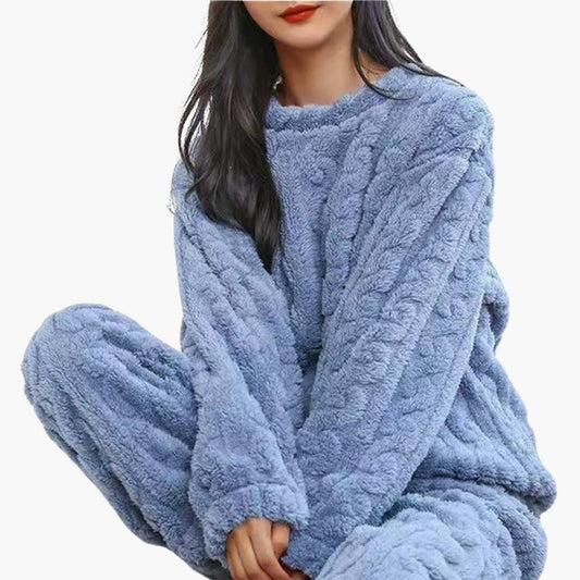 Elarova | Fleece Schlafanzug Set für Damen