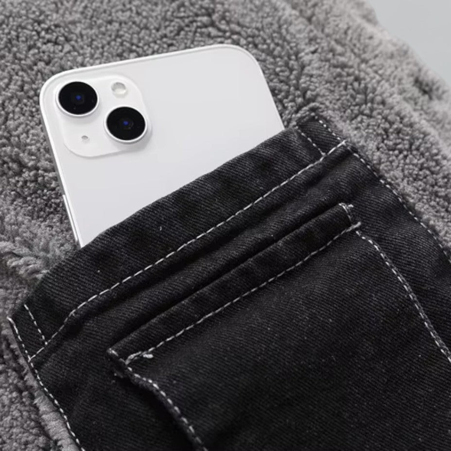 Elarova | Fleecegefütterte Jeansjacke für Herren