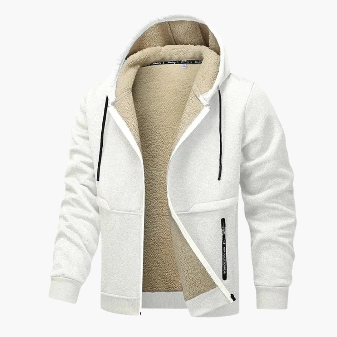 Elarova | Fleecejacke für Herren mit Reißverschluss und langen Ärmeln