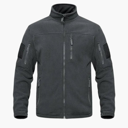 Elarova | Fleecejacke für Herren mit Reißverschlusstaschen und Stehkragen