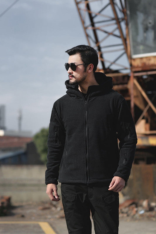 Elarova | Fleecejacke mit Kapuze für Herren