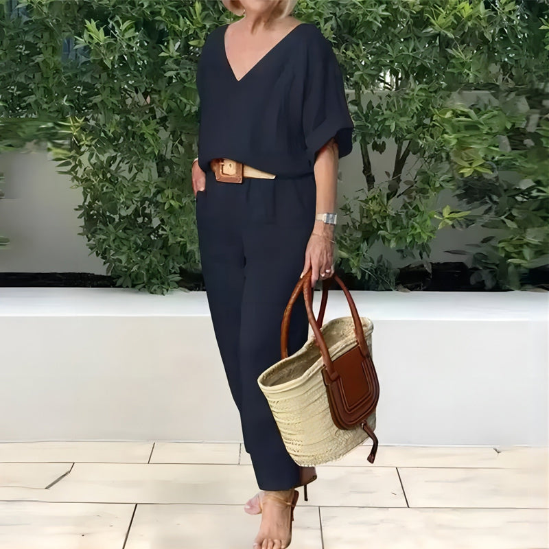 Elarova | Fließendes Elegantes Damen Zweiteiler Set