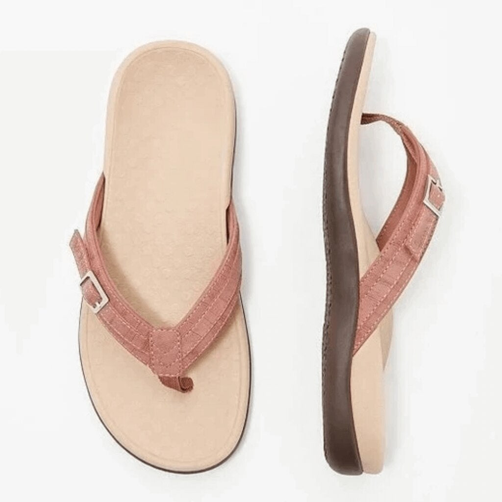 Elarova | Flip Flops Spaziergang in Glückseligkeit: Erlebe unübertroffenen Komfort mit unseren orthopädischen Flip Flops