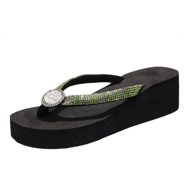 Elarova | Flop mit Keilabsatz Strand Sommer