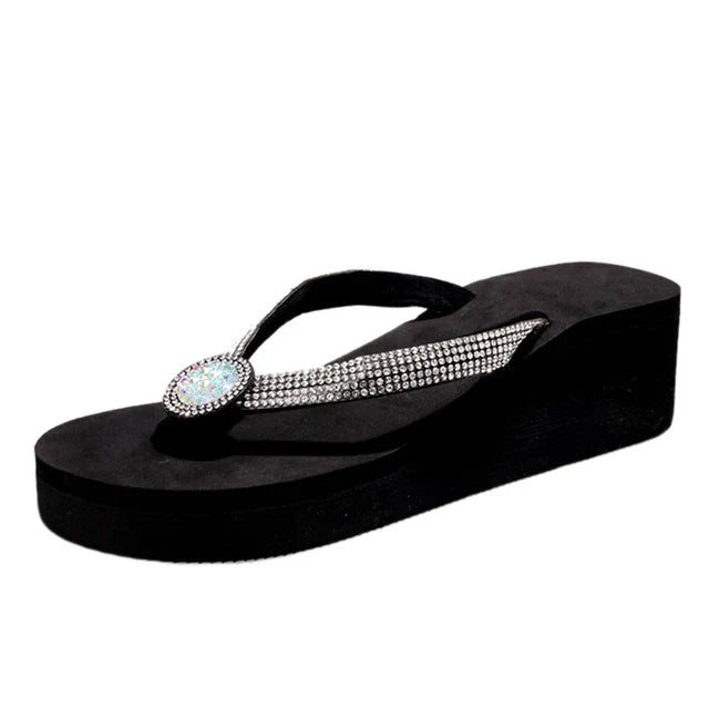 Elarova | Flop mit Keilabsatz Strand Sommer