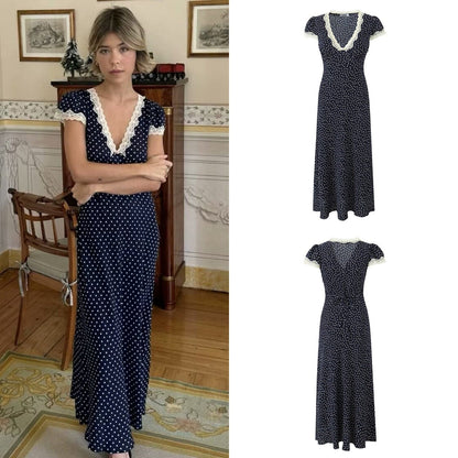 Elarova Frühlings-Midi-Kleid im fließenden Design