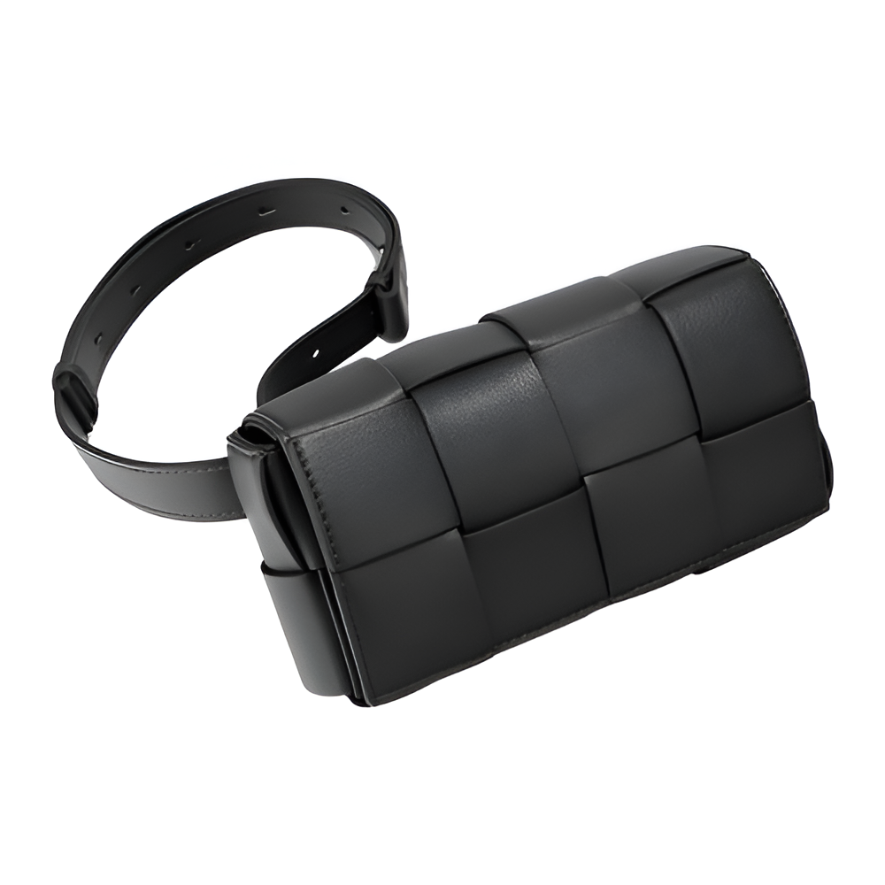 Elarova | Geblockte Umhängetasche Vegan Leder Damen | Geflochtene Tasche Frauen