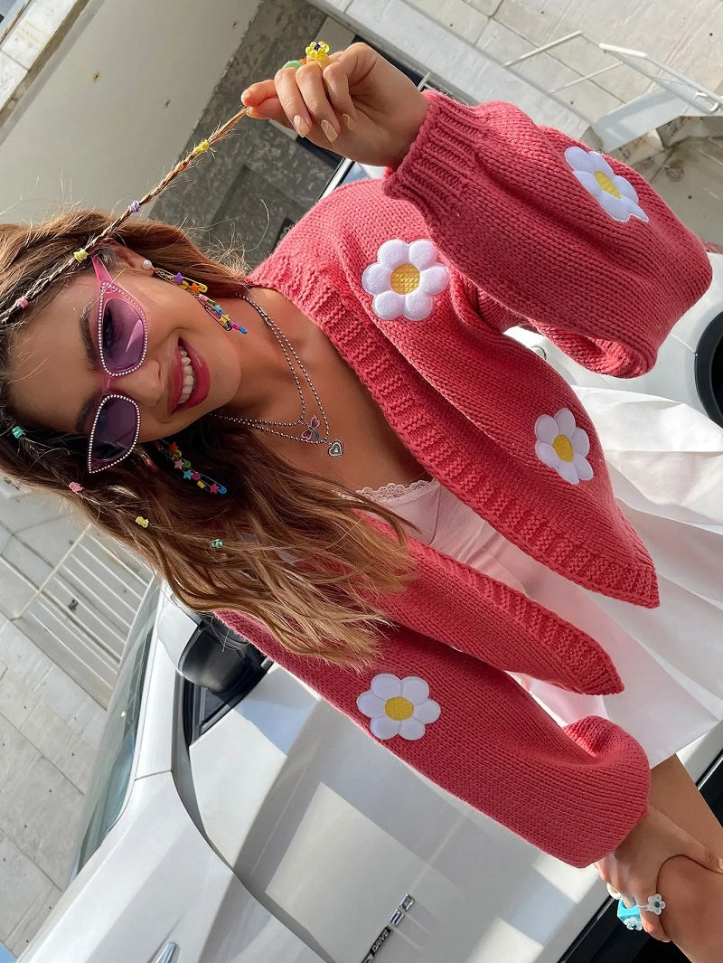 Elarova | Geblümter StrickCardigan für Damen