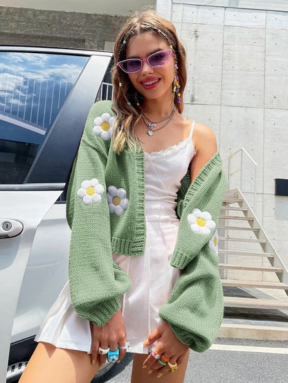 Elarova | Geblümter StrickCardigan für Damen