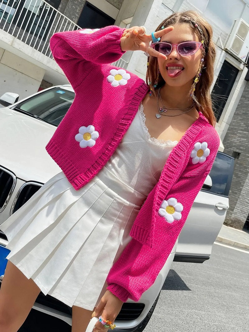 Elarova | Geblümter StrickCardigan für Damen
