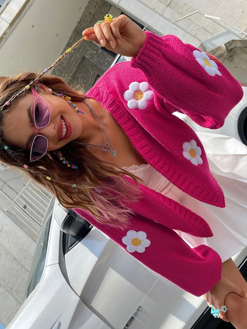 Elarova | Geblümter StrickCardigan für Damen