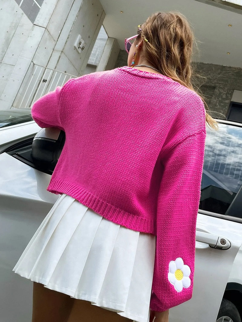 Elarova | Geblümter StrickCardigan für Damen