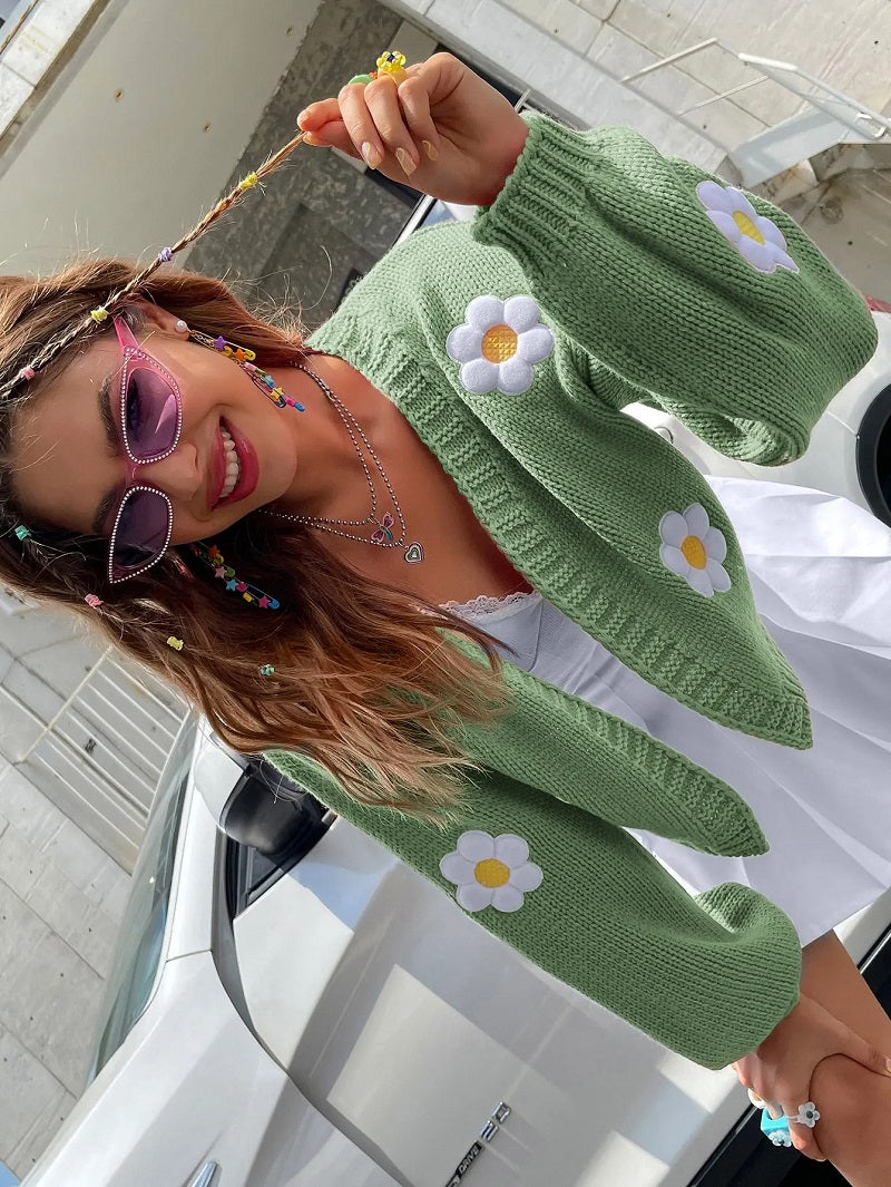 Elarova | Geblümter StrickCardigan für Damen