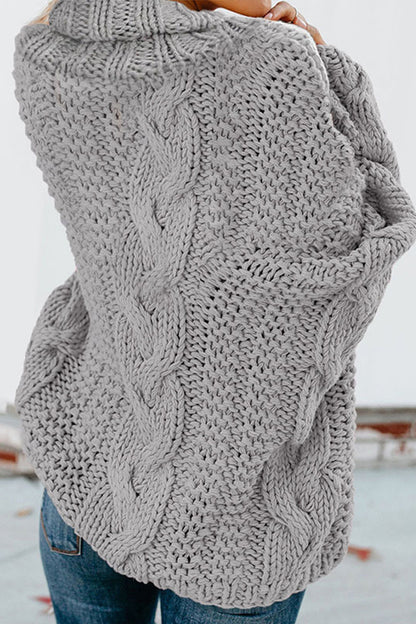 Elarova | Gedrehter Strick Langarmpullover