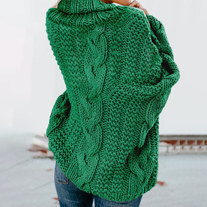 Elarova | Gedrehter Strick Langarmpullover