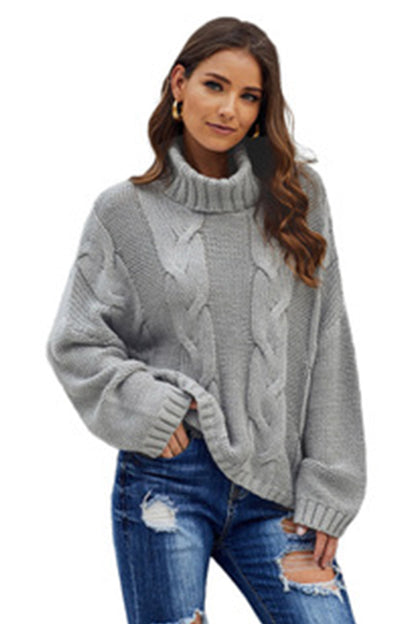 Elarova | Gedrehter Strick Langarmpullover