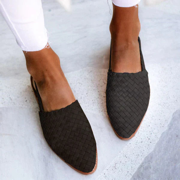 Elarova | Geflochtene Damen Sneakers Bequeme und stilvolle flache Schuhe