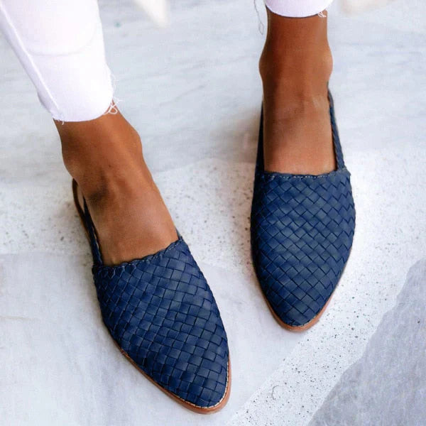 Elarova | Geflochtene Damen Sneakers Bequeme und stilvolle flache Schuhe