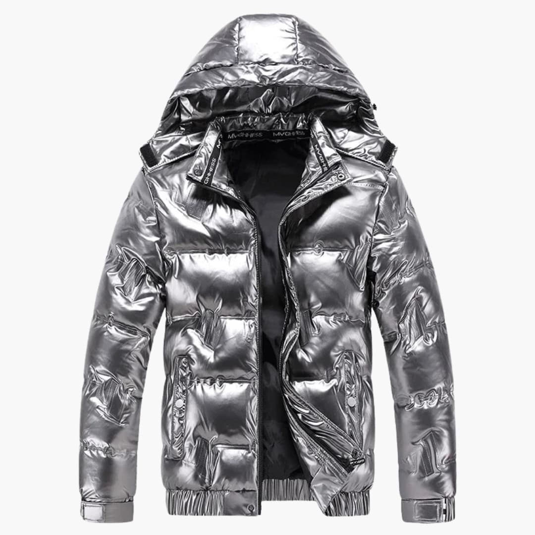 Elarova | Gefütterte Herrenjacke mit Kapuze und Reißverschluss