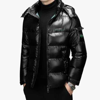 Elarova | Gefütterte Herrenjacke mit Reißverschluss und Stehkragen