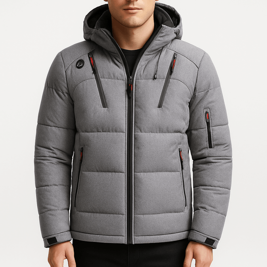 Elarova | Gefütterte Winterjacke mit Kapuze