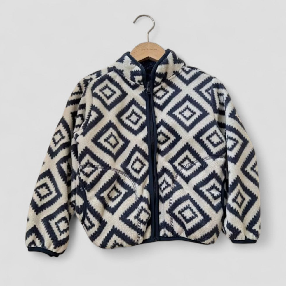 Elarova | Gemütliche Fleecejacke mit Streifen für Damen