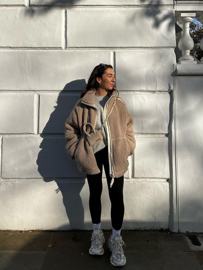 Elarova | Gemütliche Übergröße Fleecejacke Mit Entspannter Passform Und Weichem, Warmem Stoff Für Frauen