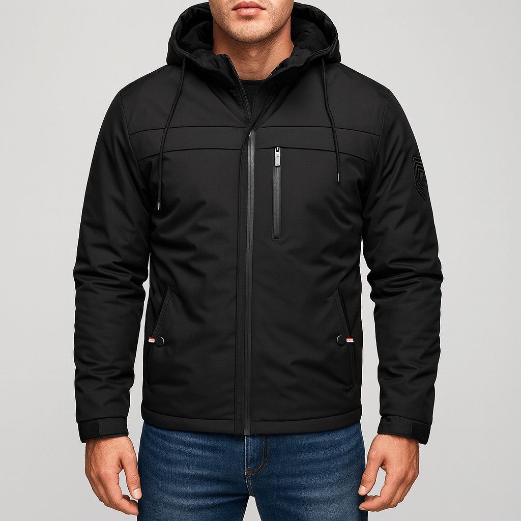 Elarova | Gemütliche schwarze Windjacke