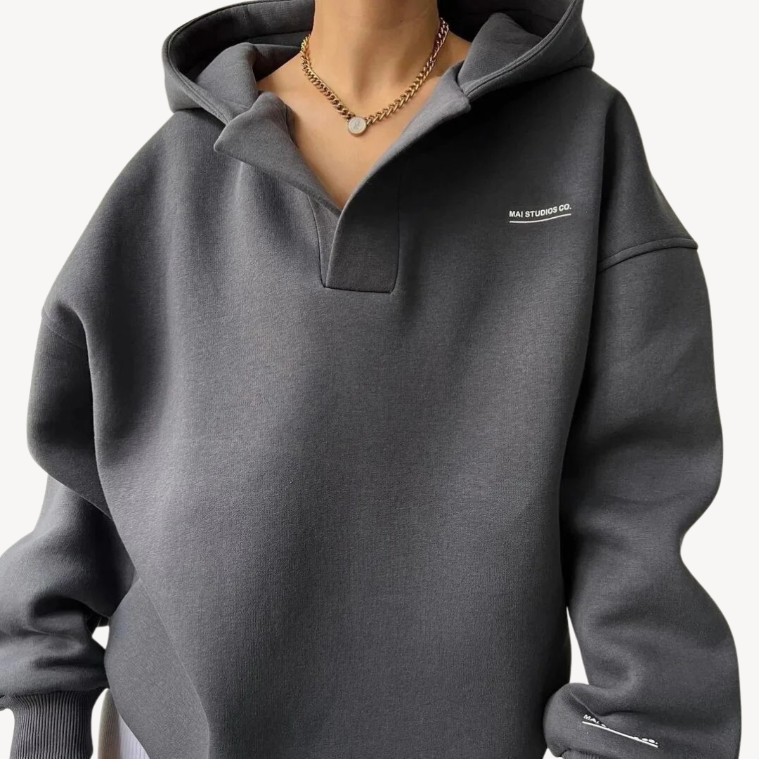Elarova | Gemütlicher Oversize-Fleece-Hoodie für Damen