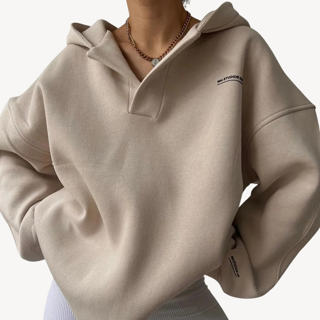 Elarova | Gemütlicher Oversize-Fleece-Hoodie für Damen