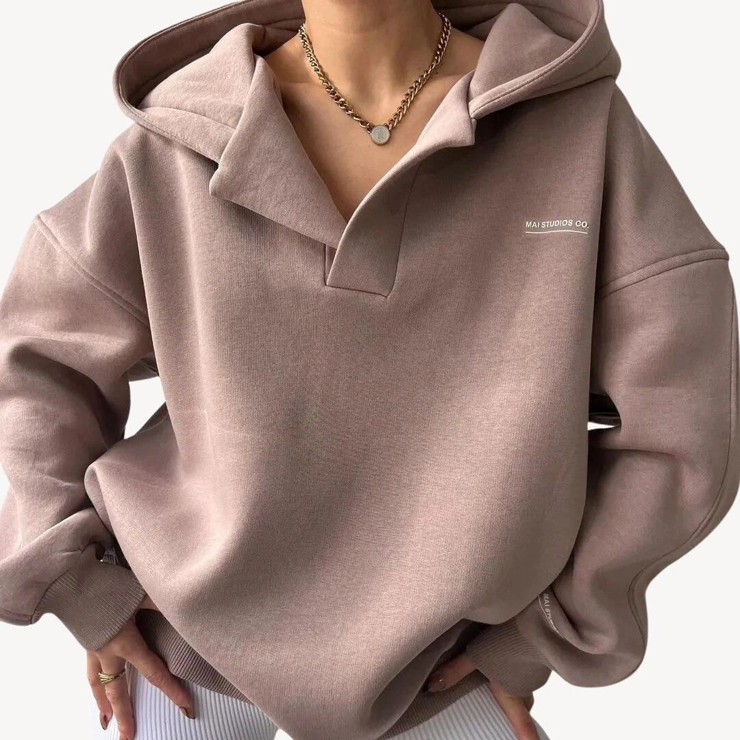 Elarova | Gemütlicher Oversize-Fleece-Hoodie für Damen