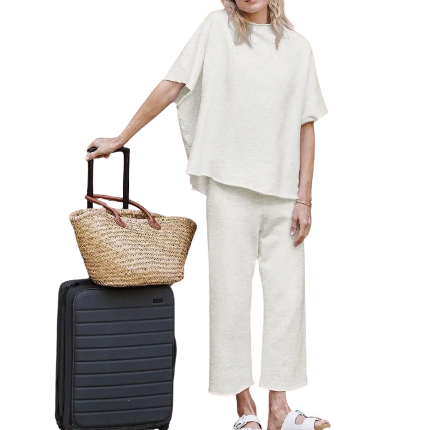 Elarova | Gemütliches Damen Loungewear Set mit Fledermausärmeln