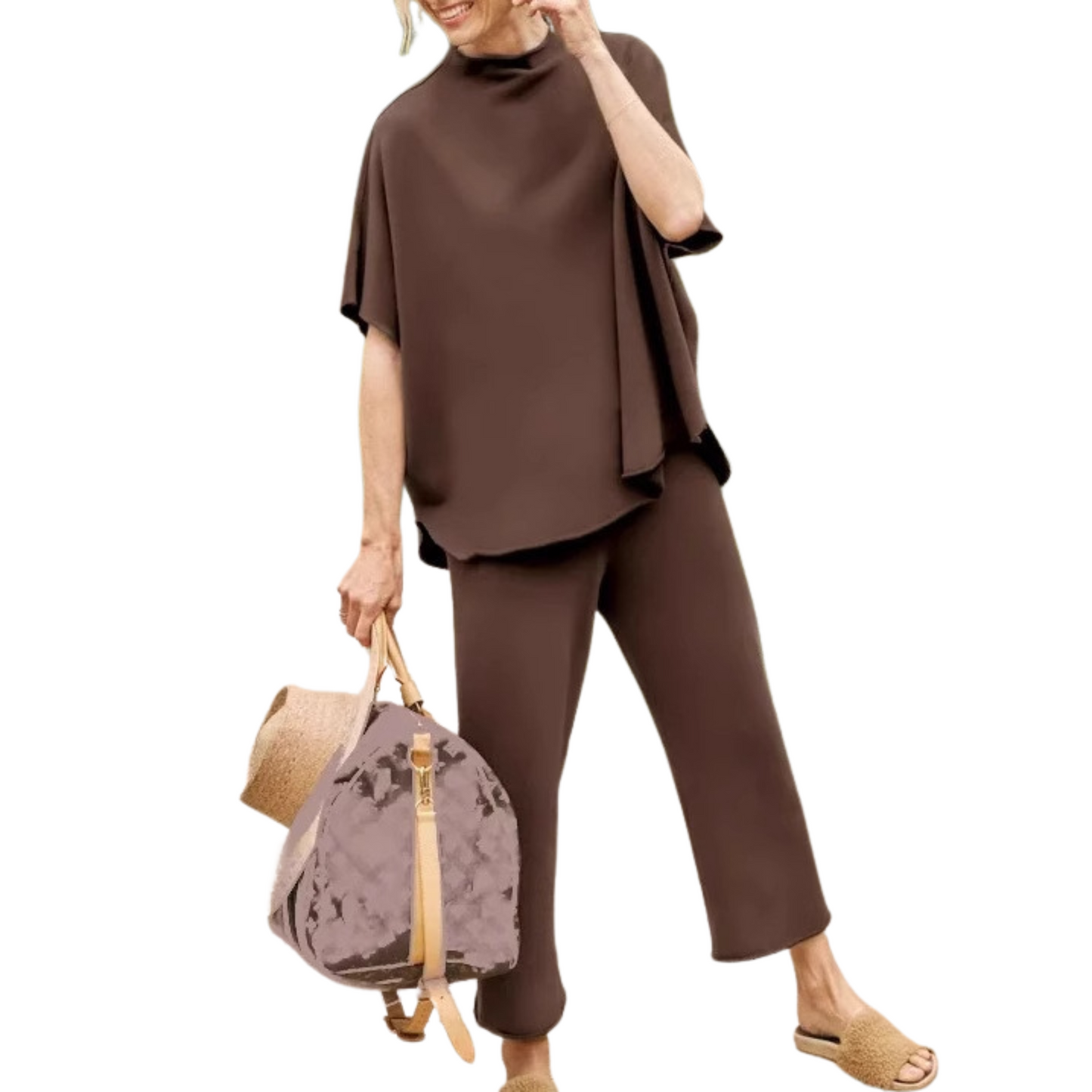 Elarova | Gemütliches Damen Loungewear Set mit Fledermausärmeln