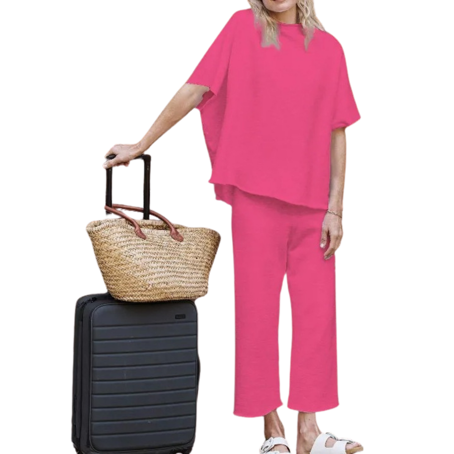 Elarova | Gemütliches Damen Loungewear Set mit Fledermausärmeln