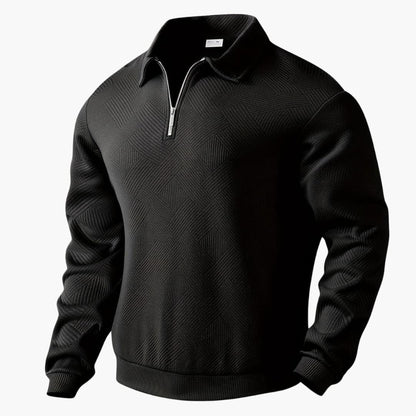 Elarova | Geometrisch Gemusterter Strickpullover für Herren