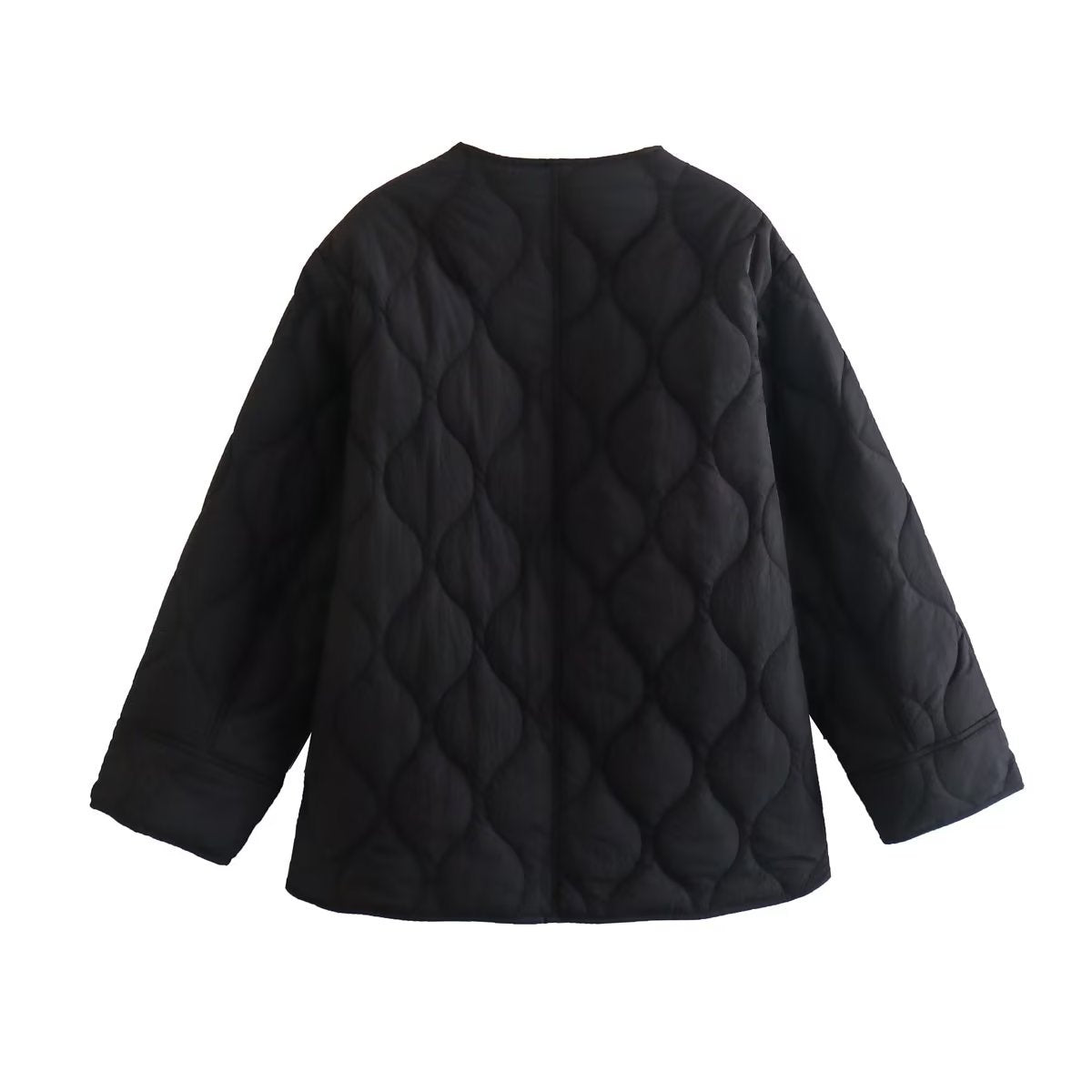 Elarova | Gepolsterte Jacke Damen, Leichtes Übergröße Modell Mit Taschen, Knopfverschluss