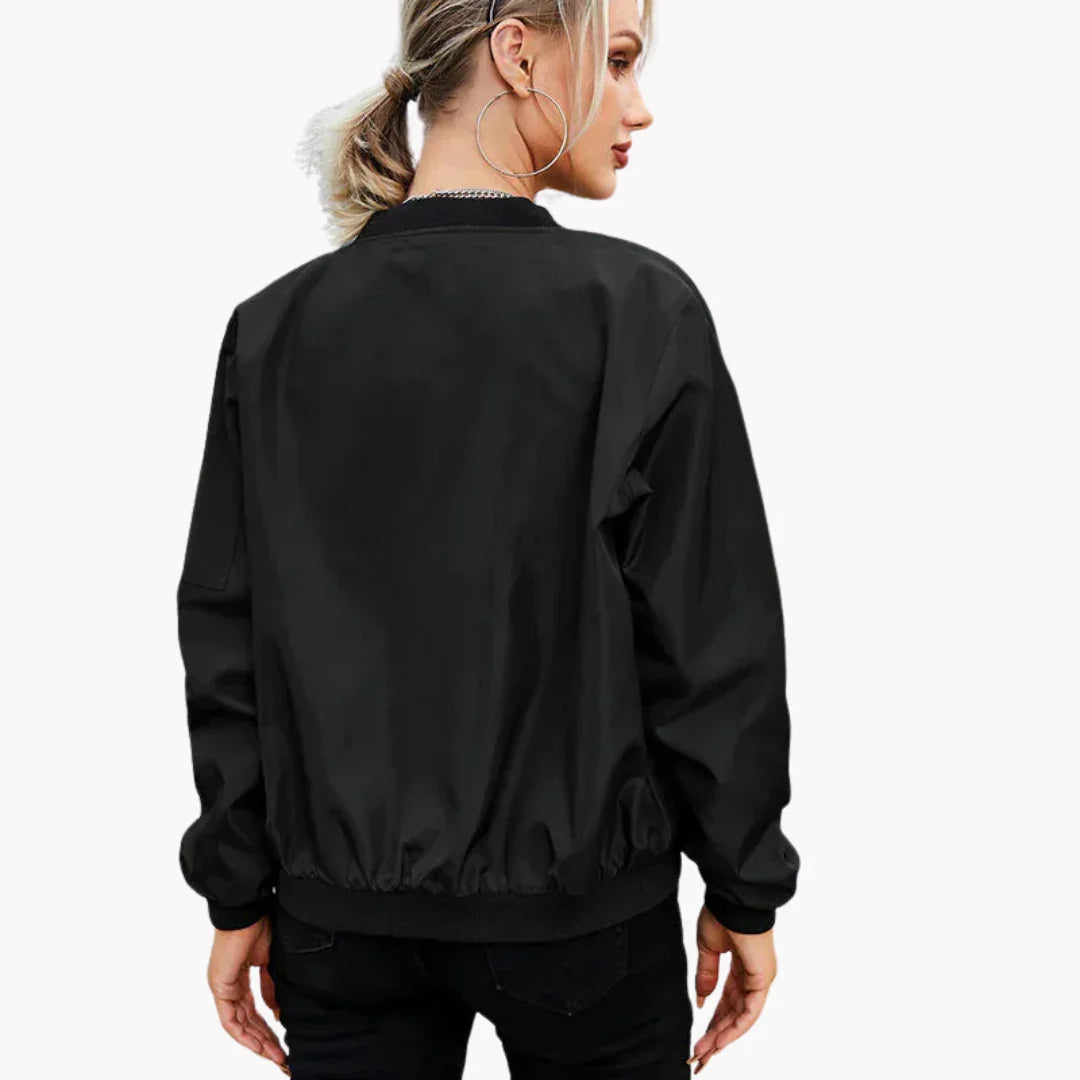 Elarova | Gerippte Bomberjacke für Damen