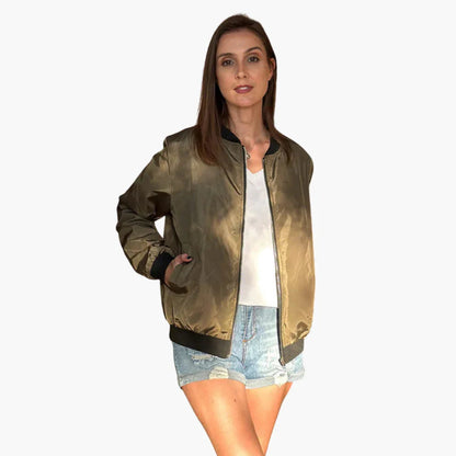 Elarova | Gerippte Bomberjacke für Damen