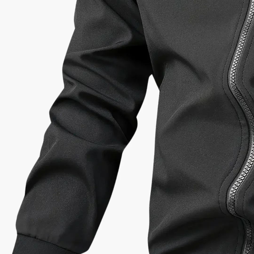 Elarova | Gerippte Bomberjacke mit Reißverschluss für Herren