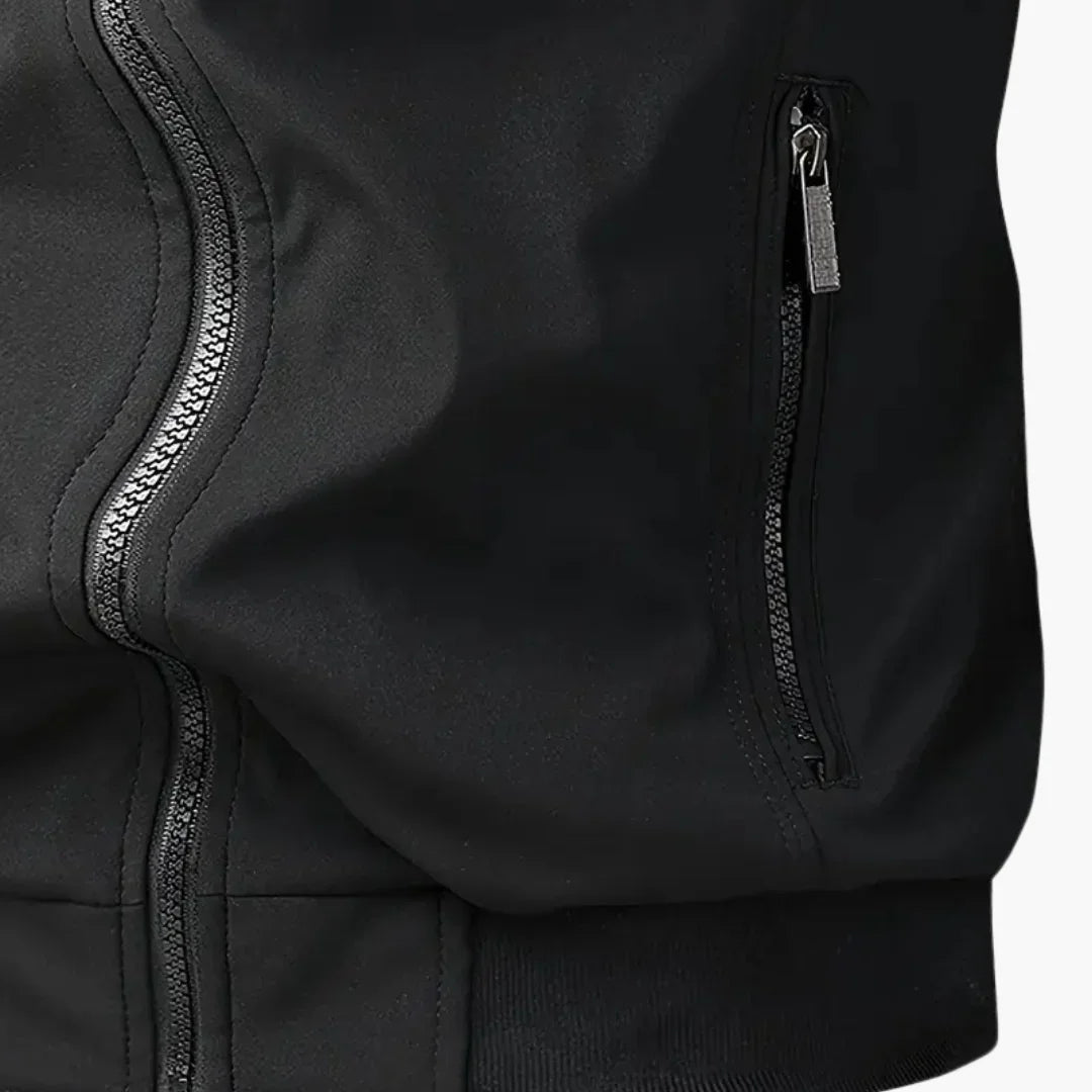 Elarova | Gerippte Bomberjacke mit Reißverschluss für Herren