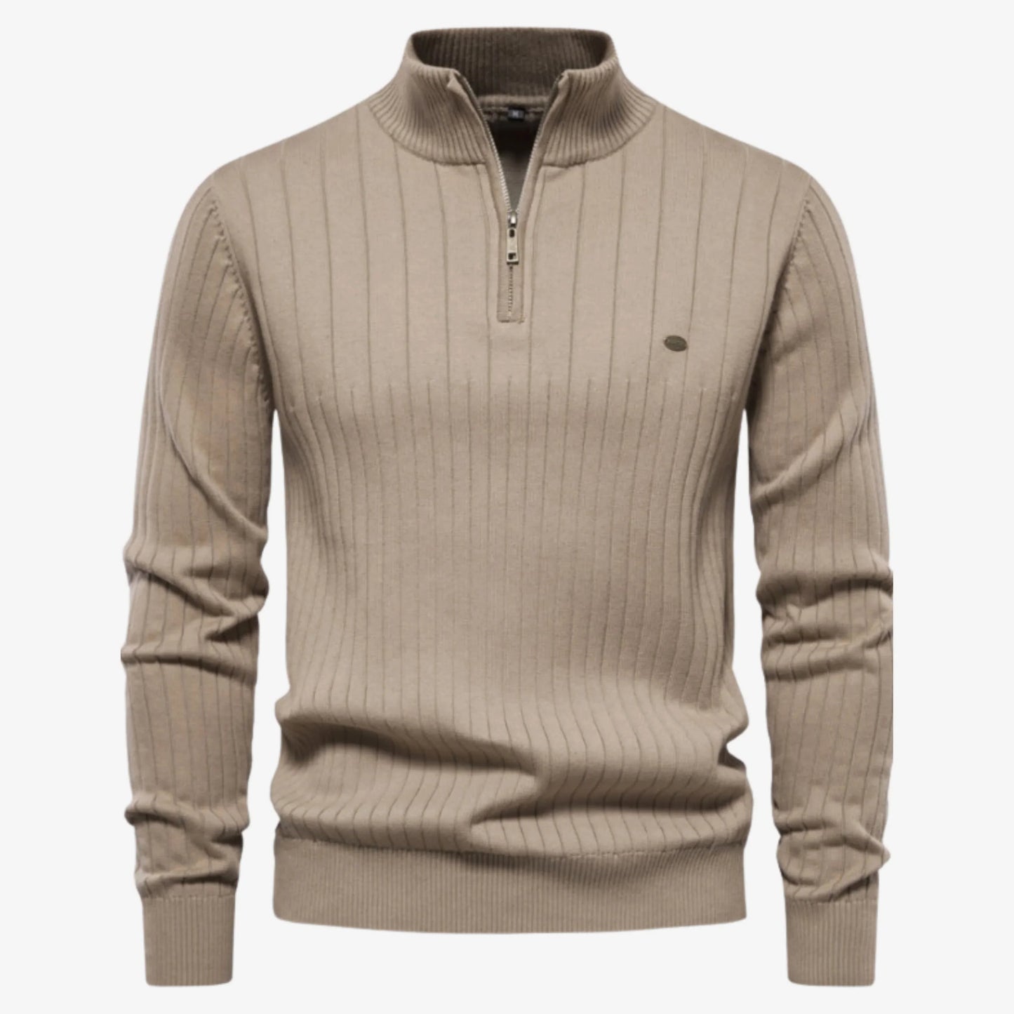 Elarova | Gerippter Pullover Slim Fit für Herren