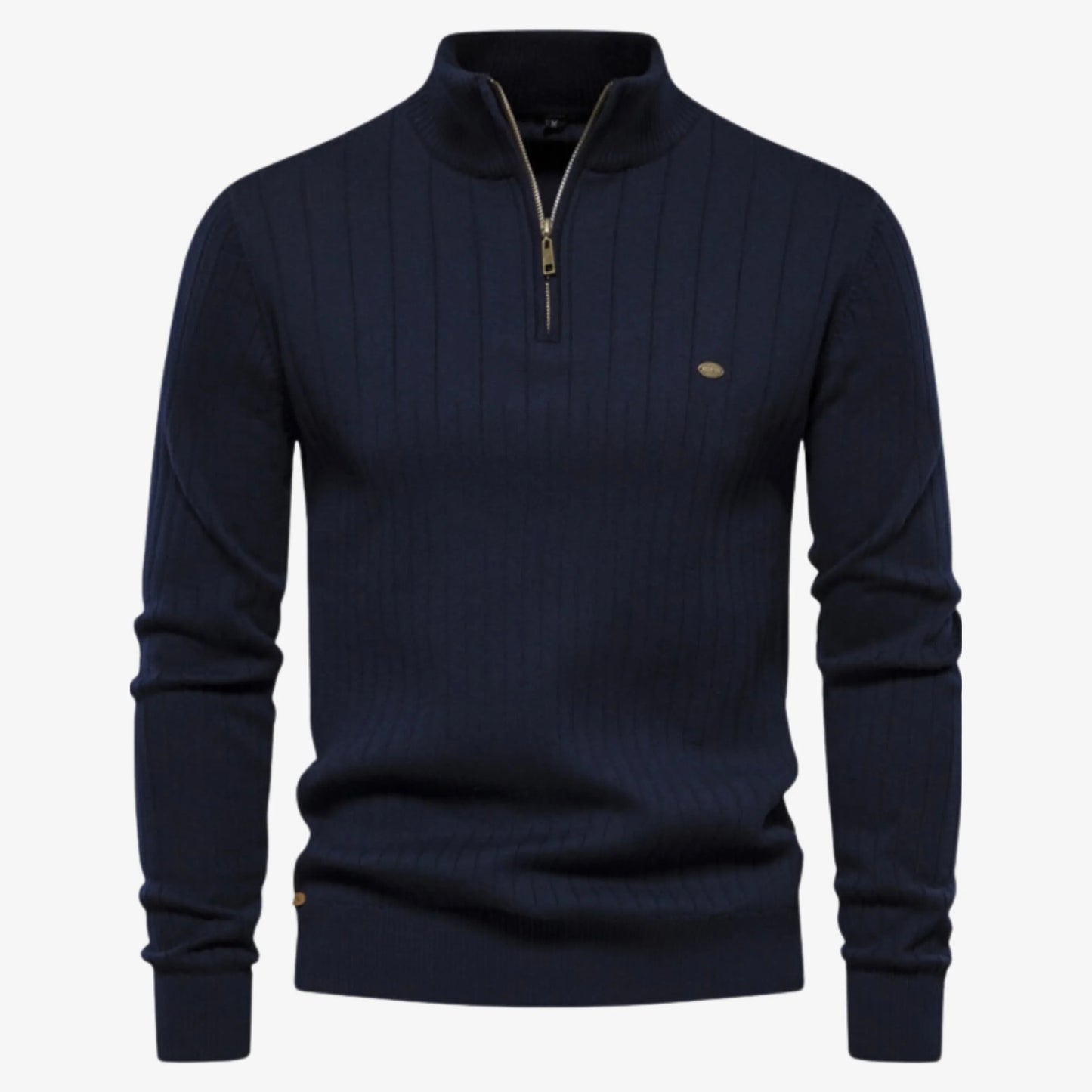 Elarova | Gerippter Pullover Slim Fit für Herren