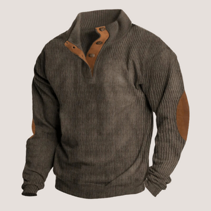 Elarova | Gerippter Pullover für Männer