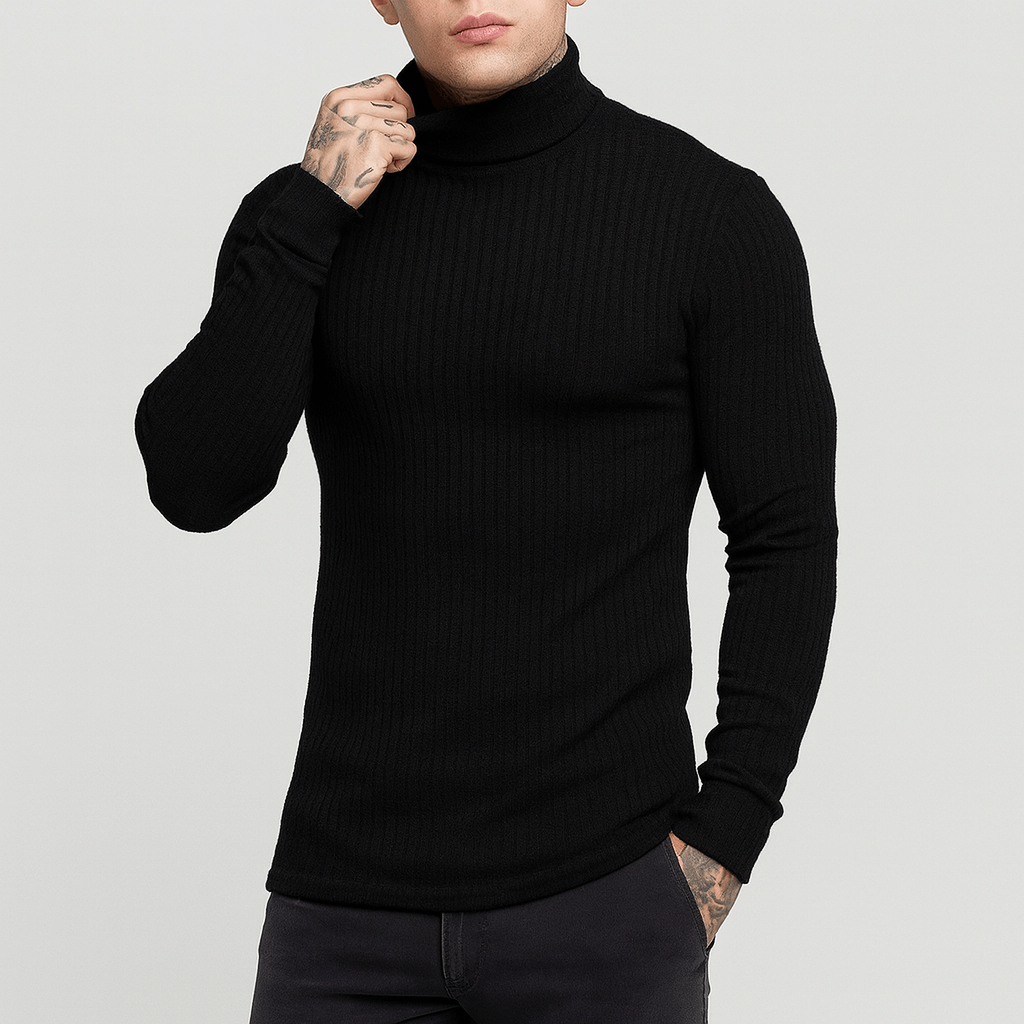 Elarova | Gerippter Rollkragenpullover