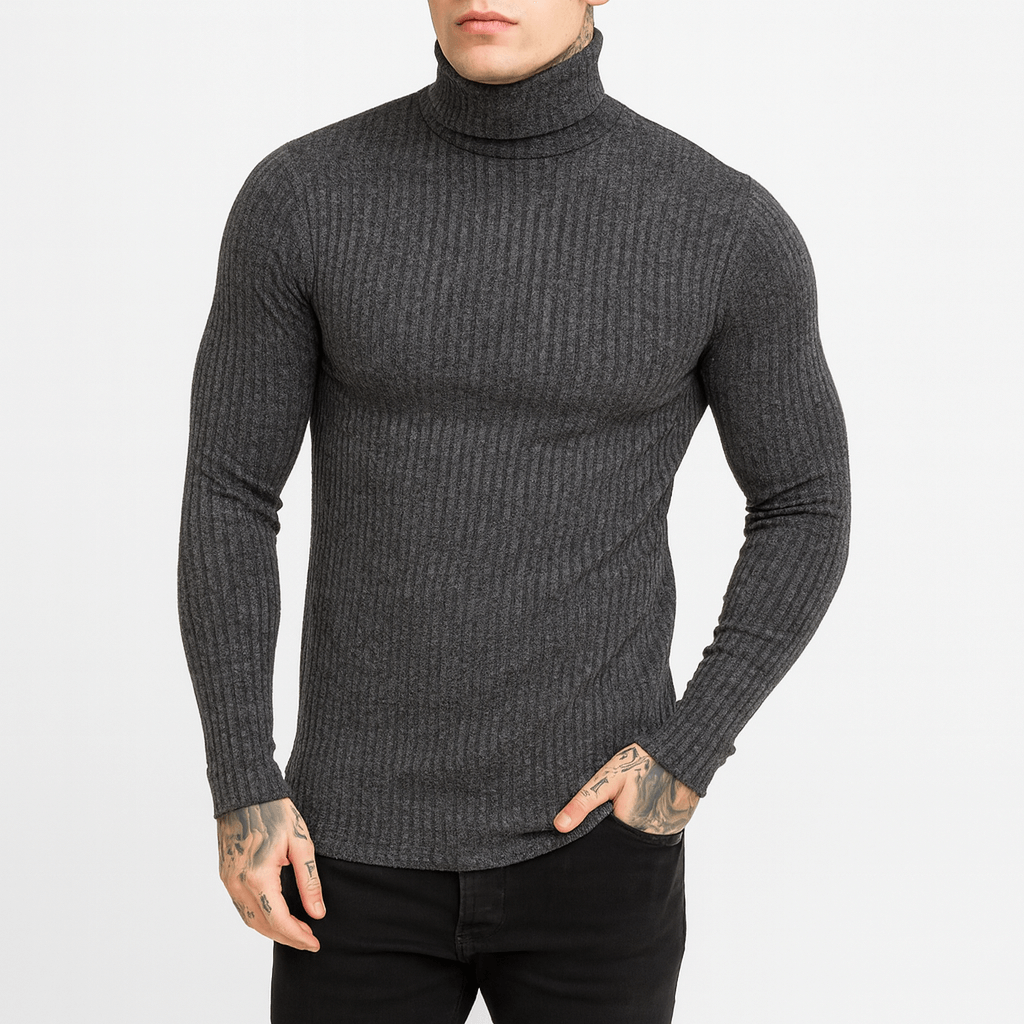 Elarova | Gerippter Rollkragenpullover