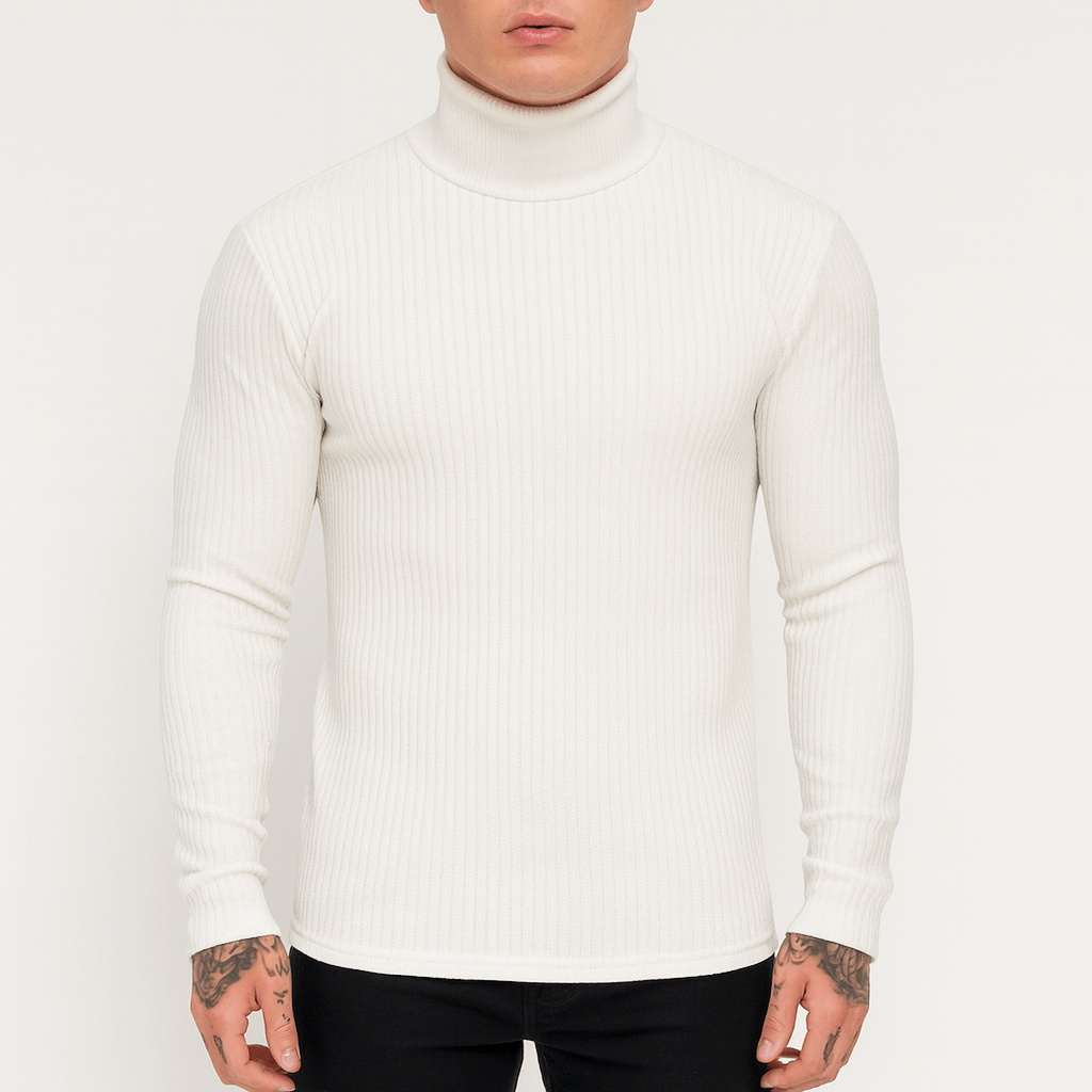 Elarova | Gerippter Rollkragenpullover