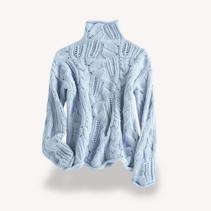 Elarova | Gerippter Rollkragenpullover für Damen